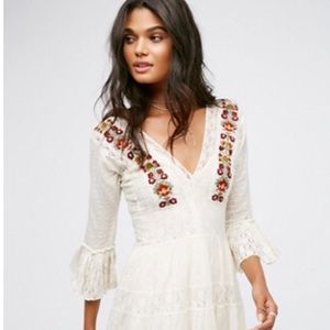 Free people ivory lace dress